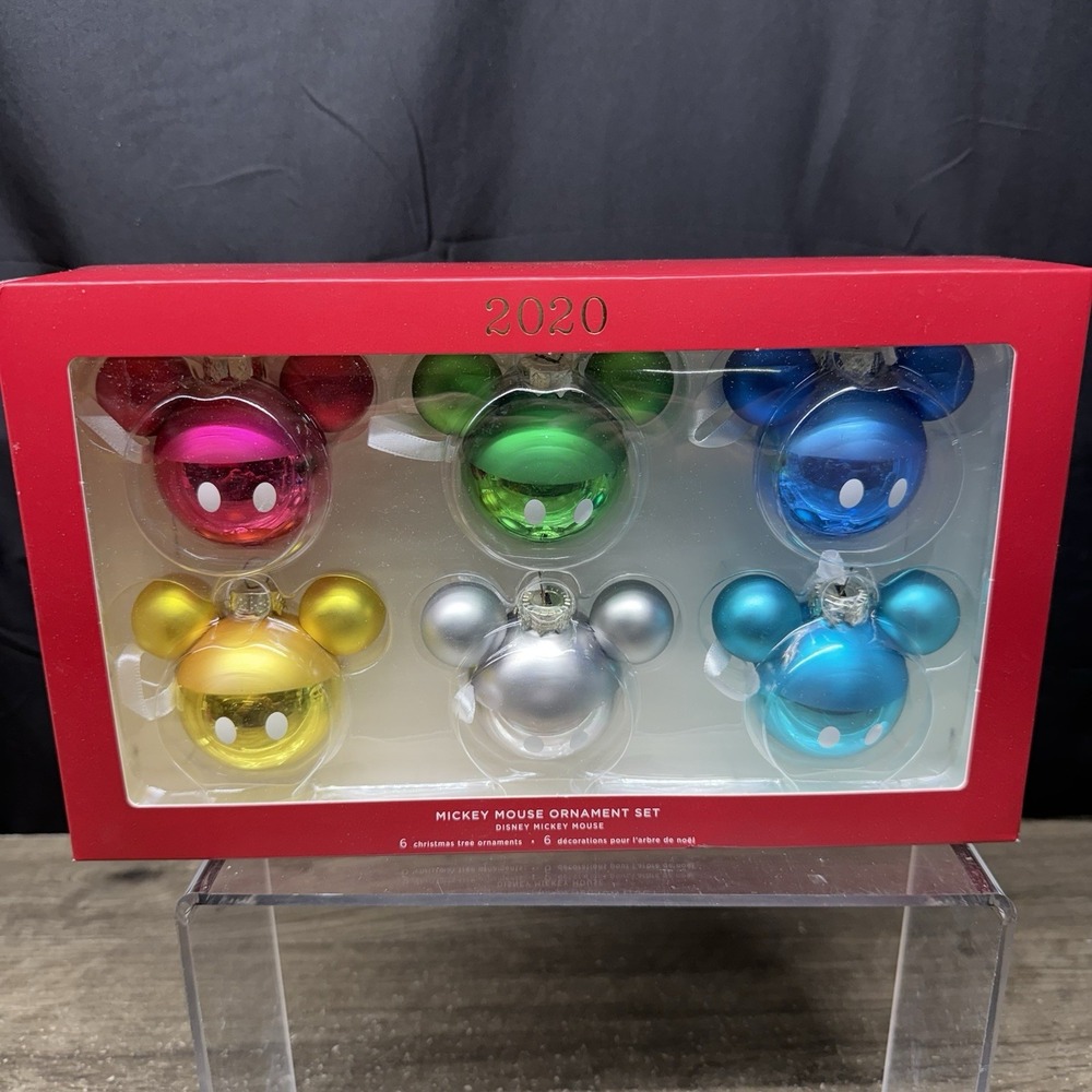 2020 Hallmark Keepsake (Disney): Set of 6 Mickey Mouse Christmas Ornaments NIB